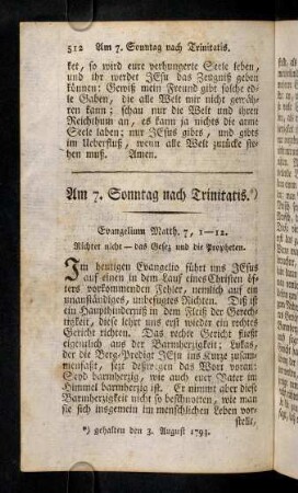 512-523, Am 7. Sonntag nach Trinitatis