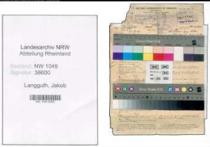 Entnazifizierung Jakob Langguth , geb. 25.09.1902 (Kaufmaennischer Angestellter)