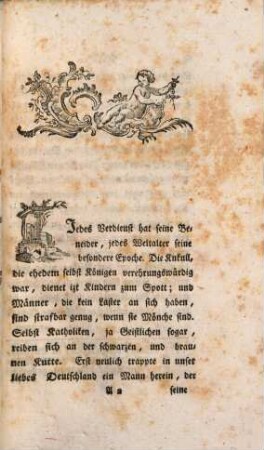 Etwas an den Todtengräber der Bettelmönche