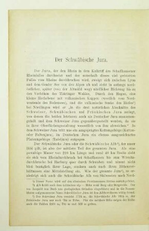 Der Schwäbische Jura