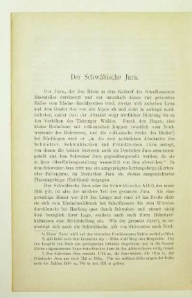 Der Schwäbische Jura
