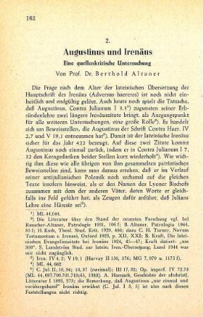 162-172 Augustinus und Irenäus