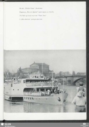Mit der "Weißen Flotte" elbaufwärts