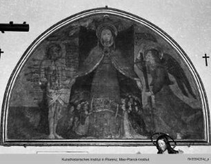 Schutzmantelmadonna mit dem heiligen Sebastian und dem Erzengel Michael