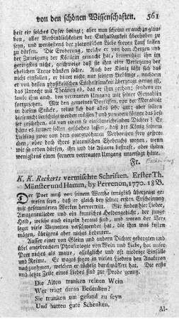 Vermischte Schriften. T.1.