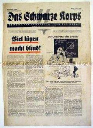 Wochenzeitung der SS "Das Schwarze Korps" u.a. zur NS-Rassen- und Familienpolitik