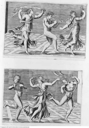 Speculum Romanae Magnificentiae, Bacchanalsszenen mit tanzenden Mänaden