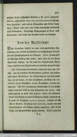 Von der Wassersucht