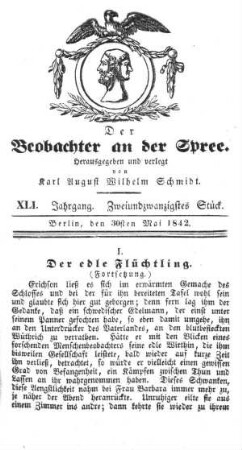 22. Stueck, 30. Mai 1842