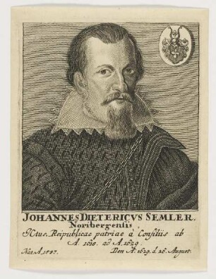 Bildnis des Johannes Dietericvs Semler