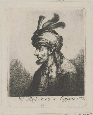 Bildnis des Aly Bey d'Egypte