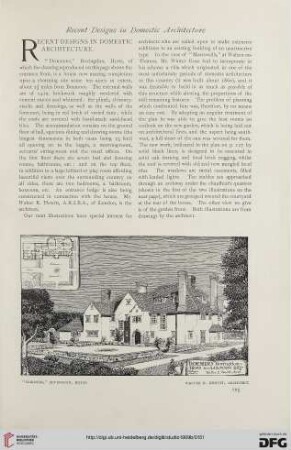 47: Some recent designs in domestic architecture