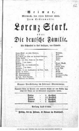 Lorenz Stark. oder: Die deutsche Familie