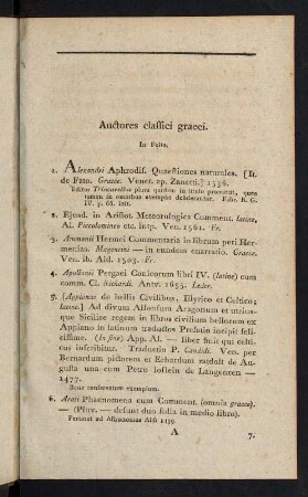 1-25, Auctores classici graeci