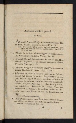 1-25, Auctores classici graeci