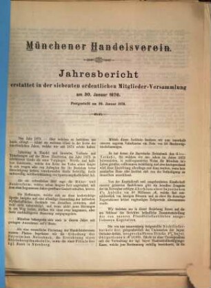 Jahres-Bericht. 7. 1876 (1875)