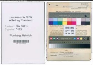 Entnazifizierung Heinrich Vomberg , geb. 03.05.1892 (Schwimmeister)