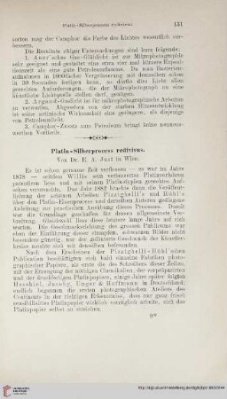 Platin-Silberprocess redivivus
