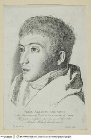 Portrait des Felice Albites - Bildnis des Felix Albites Romanus