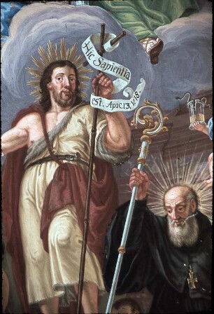 Allegorie der Ankunft des heiligen Benedikt auf dem Monte Cassino