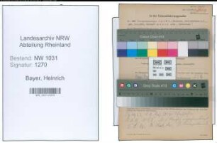 Entnazifizierung Heinrich Bayer , geb. 06.01.1881 (Justizamtmann)