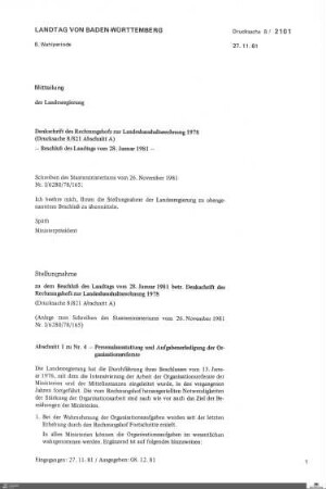 Drucksachen 2101-2300: Anträge, Anfragen, Gesetzentwürfe