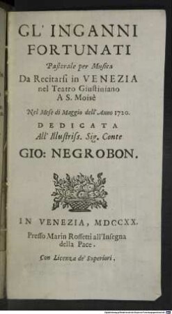 Gl'inganni fortunati