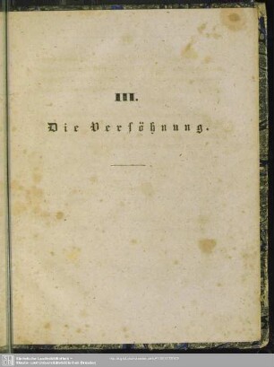III. Die Versöhnung