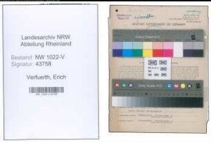 Entnazifizierung Erich Verfuerth , geb. 13.10.1904 (Telegraphenbauer)