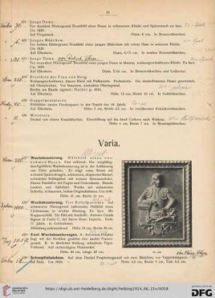 Varia (Nr. 427-441)