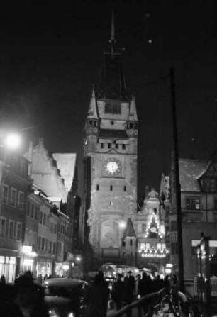 Freiburg: Kaiserstraße mit Martinstor