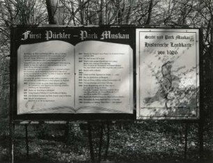 Bad Muskau. Erläuterung zum Fürst-Pückler-Park Muskau auf der Parkstraße