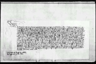 Abt Bernhard und Konvent von Hirsau beurkunden, daß Erzherzogin Mechthild ein Testament bei ihnen hinterlegt hat.