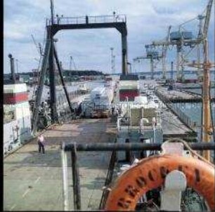 Schwertransport "VE Kombinat Deutrans" von Rostock nach Schwedt/Oder