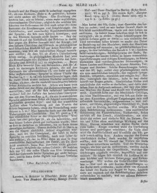 Ehrenberg, F.: Bilder des Lebens. Bd. 1-3. Leipzig: Büschler 1811-1815