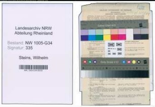 Entnazifizierung Wilhelm Steins , geb. 08.05.1901 (Arzt)