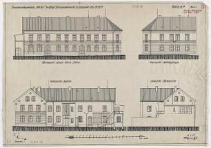 Beamtenwohngebäude "Alte Post" der Königl. Braunkohlenwerke, Ortsl.Nr.107B, Ansichten