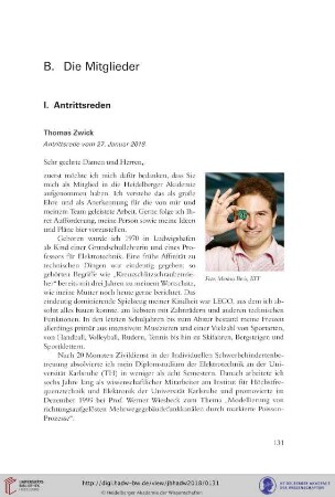 Antrittsrede vom 27. Januar 2018