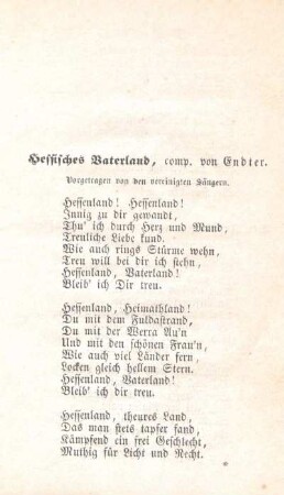 Hessisches Vaterland, comp. von Endter.