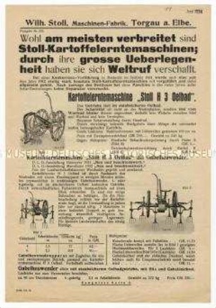 Kartoffelerntegerät Modell H3
