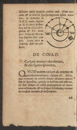De Coelo.