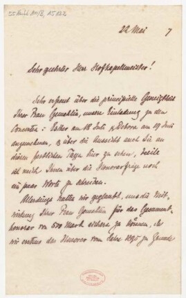 Brief an Hugo Röhr : 22.05.1897