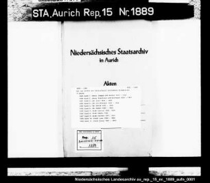 Die zum Eichen der Butterfässer bestimmten Eichmeister; Ämter Jemgum und Weener