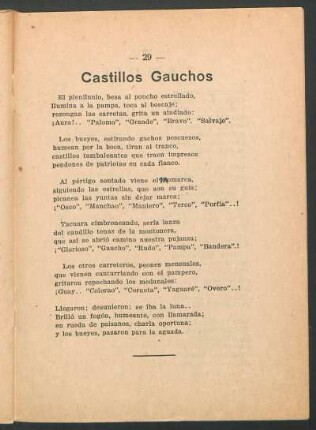 Castillos gauchos