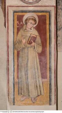 Szenen aus dem Alten Testament und aus dem Leben Christi, Franziskanerheilige und die vier Kardinaltugenden, Der heilige Antonius von Padua