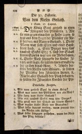 124-133, Die 30. - 31. Historie