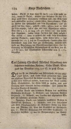 Abhandlung von besondern weiblichen Rechten. Bd.1.