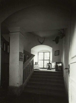 Burgk, Treppenhaus : Burgk. Schloß. Treppenhaus im 2. Obergeschoss