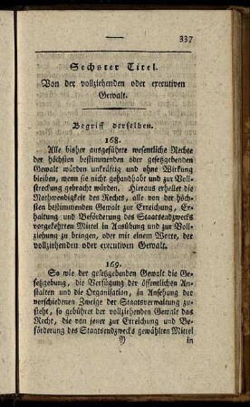 § 168 - 169. Begriff derselben.