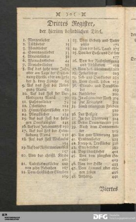 Drittes Register.